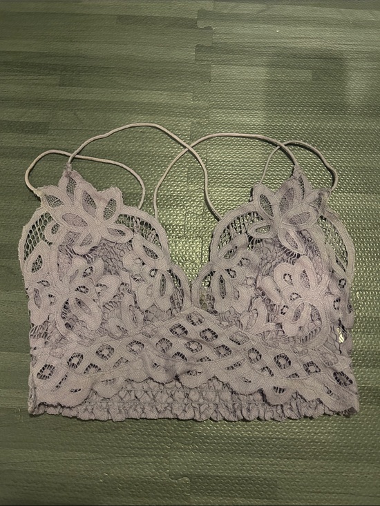 Free People Other - Free People Lace Floral Bralette in Light Lavender